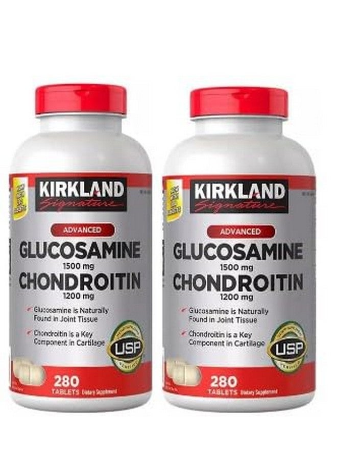 Kirkland Signature Kirkland Signature Glucosamine 1500mg/Chondroitin 1200mg 280 Tablets (Pack of 2) 