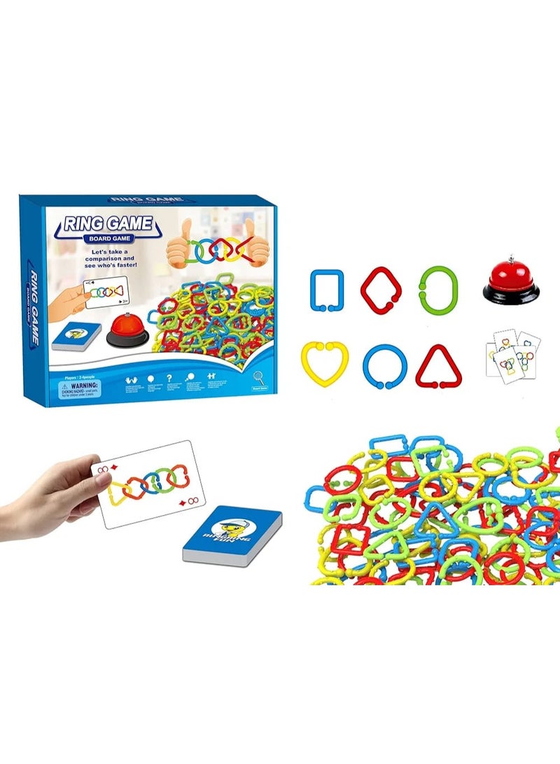 HASSM Pack of 72 Interactive Ring Board Games for Kids Intelligence Development  - Image 2