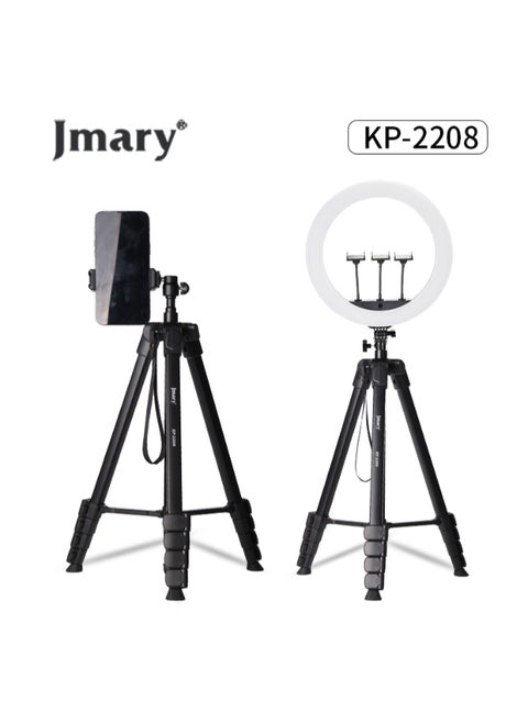 Lightweight Aluminium Tripod Stand Professional Aluminium Tripod for DSLR Camera Video & Photo Tripod stand 360-degree rotation with up-down technology (KP-2208)