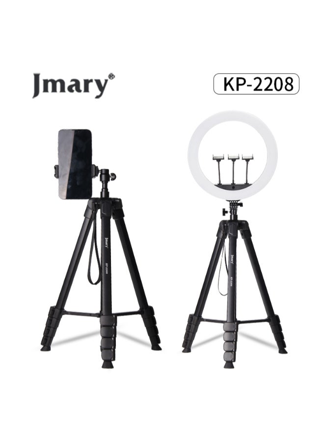 Jmary Lightweight Aluminium Tripod Stand Professional Aluminium Tripod for DSLR Camera Video & Photo Tripod stand 360-degree rotation with up-down technology (KP-2208)  - Image 1