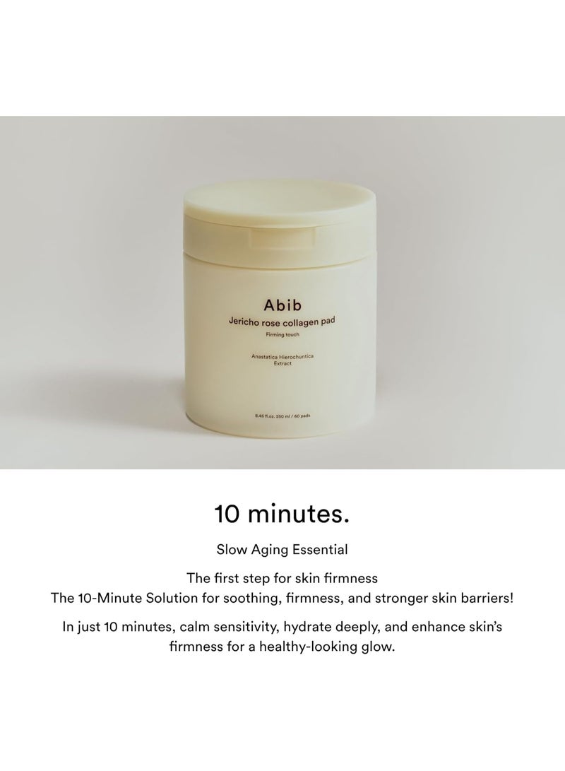 Abib Jericho Rose Collagen Pad Firming Touch 60 Pads - Toner Pads with Collagen Extract, Skin Hydration, Beige - Image 2