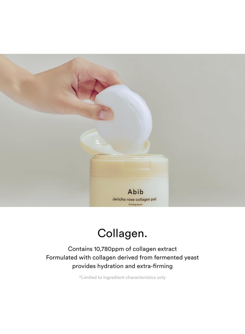 Abib Jericho Rose Collagen Pad Firming Touch 60 Pads - Toner Pads with Collagen Extract, Skin Hydration, Beige - Image 4