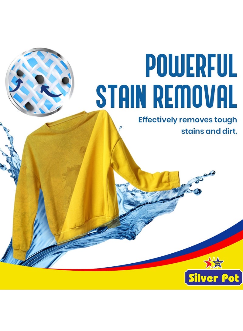 Silver Pot Blue Liquid Laundry Detergent – 2 Litres, Powerful Deep Clean Formula, Fresh Scent, Suitable for All Washers - Image 4