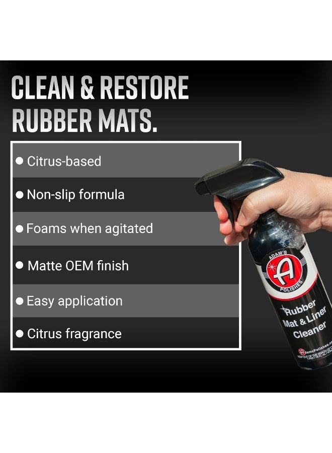 Adam's Polishes Rubber Mat And Liner Cleaner 16Oz Protectant And Rubber Floor Mat Cleaning Solution For Car Detailing  - Image 3
