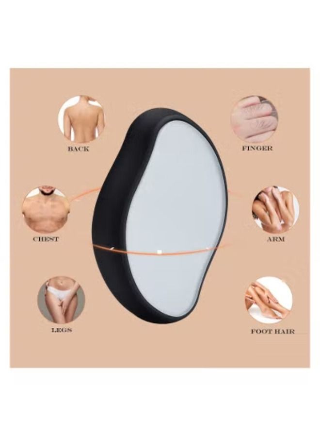 ACLIX Painless Crystal Hair Eraser for Women and Men Magic Hair Remover Painless Exfoliation Magic Hair Removal Tool Crystal Hair Remover for Arms Legs - Image 1
