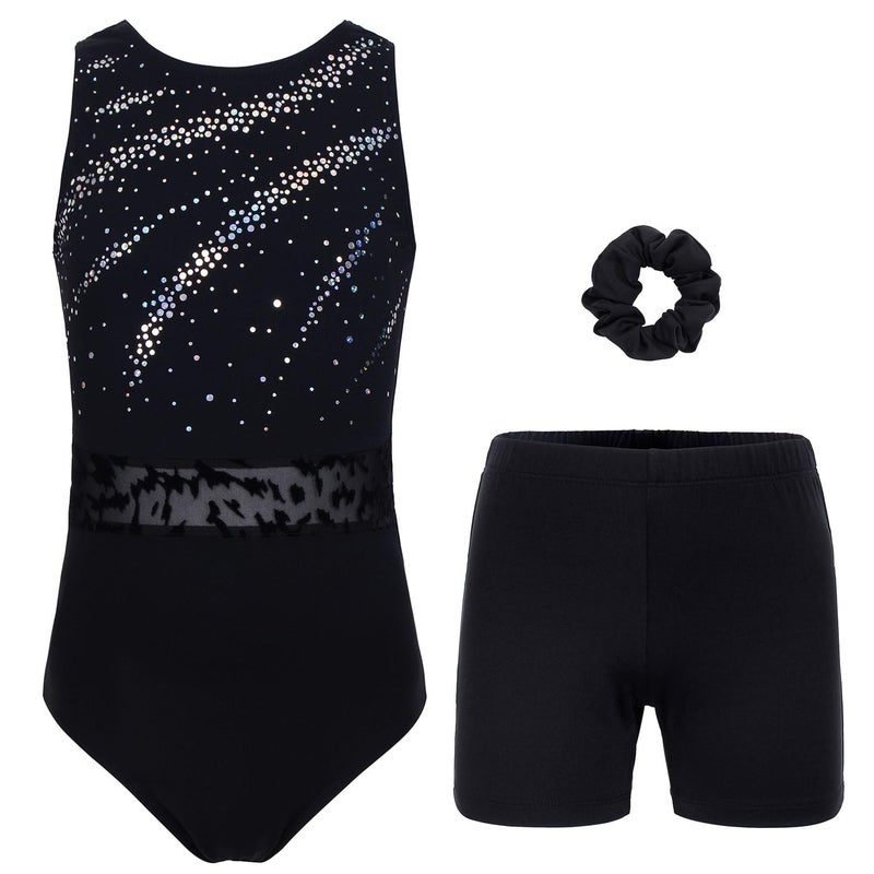 JOYSTREAM Gymnastics Leotards for Girls, Adult, Child With Shorts Activewear Sparkly Sequin,Juniors/15-16Years - Image 5