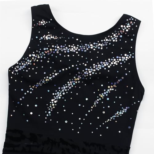 JOYSTREAM Gymnastics Leotards for Girls, Adult, Child With Shorts Activewear Sparkly Sequin,Juniors/15-16Years - Image 3