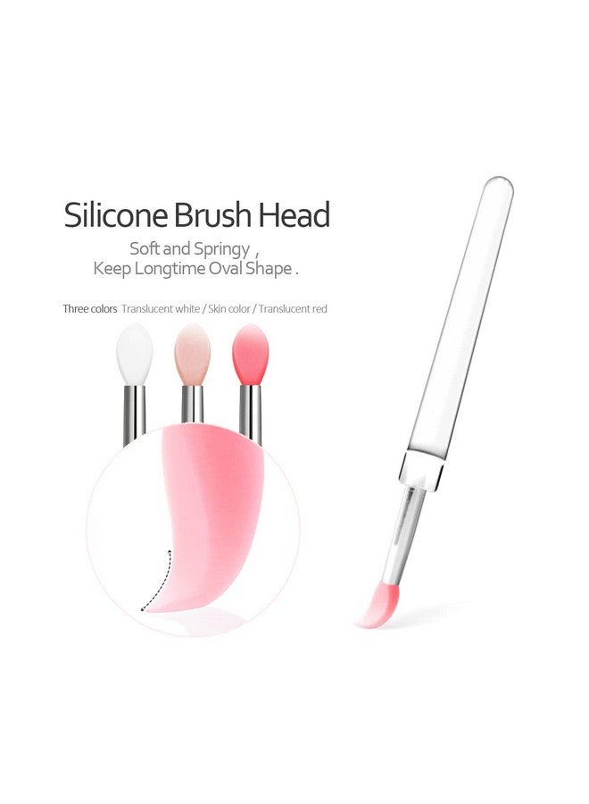 SPOVE Silicone Lip Brush Lipstick Applicator Brushes With Cap 8Pcs Reusable Makeup Brushes Lip Gloss Wands Cosmetic Tool Cream Applicator - Image 5