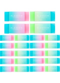 KASTWAVE 30 Pcs Rubber Erasers, Colored Kawaii Erasers, Pencil Eraser for Kids Drawing Writing Aesthetic Jelly Erasers, Office School Supplies Students Artist Erasers for Drawing, Sketch, Writing  - Image 1