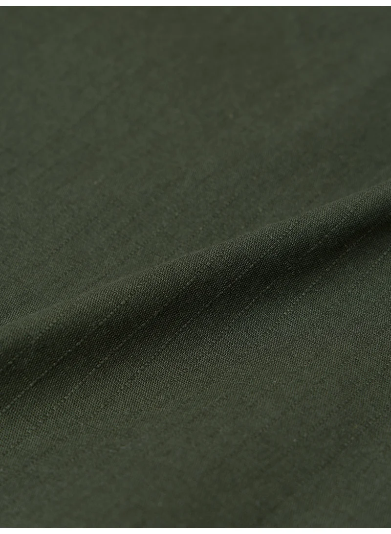 The Souled Store  Utility Shacket: Dark Basil  | Best Price UAE