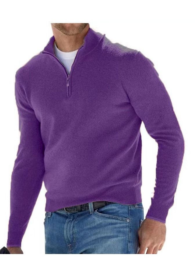 Fall Long Sleeved V-Neck  Zipper Men's Casual Sweater - pzsku/Z4CADF83CF3C41C9FB155Z/45/_/1678345159/7e5428a4-6936-41e5-857a-608b35b9192f