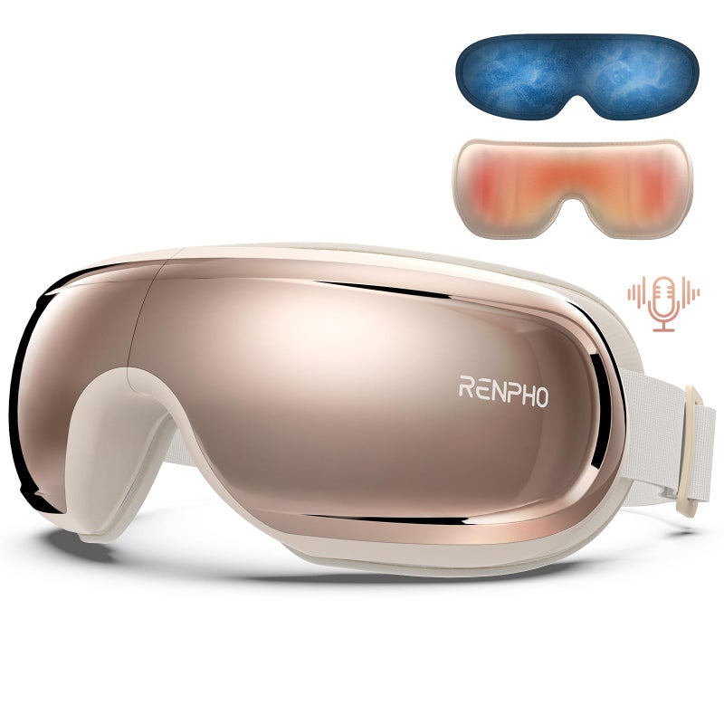 RENPHO Eyeris 3 Eye Massager with Heat and Cooling Valentines Day Gifts for Her Him Birthday Gifts for Women Mom Voice Control Eye Mask for Migraines Eye Care with Massage Reduce Dry Eyes - Image 3
