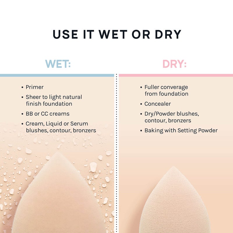 AOA Studio Collection Makeup Mochi Sponge Set Makeup Blender Latex Free and High-definition Set of 6 Makeup Blender For Powder Cream and Liquid Wonder Blender Beauty Cosmetic (6 Count) - Image 5