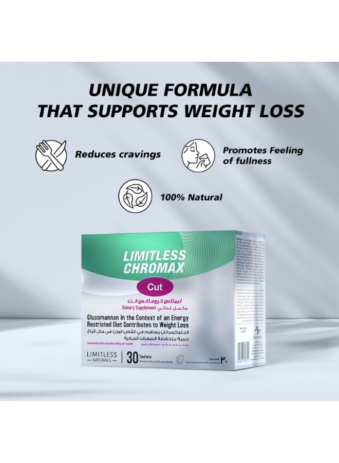 EVA PHARMA Limitless Chromax Cut - Weight Management Support 30 Sachets - Image 2