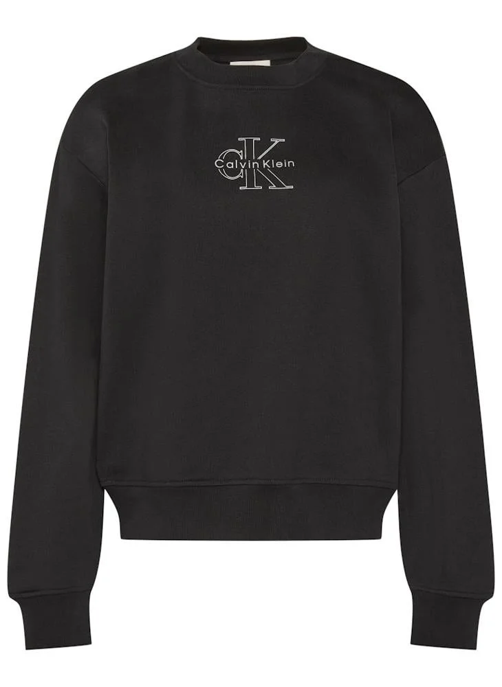 Calvin Klein Jeans  Casual Foil Crew Sweatshirt for Women | Best Price UAE