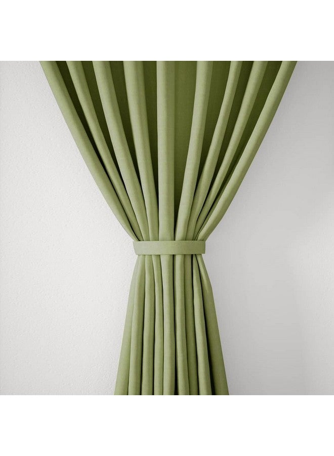 Wakefit Wakefit Curtains 7 feet Long Set of 2, Blackout Curtains, Door Curtains 7 feet, Curtains for Living Room, Polyester Solid Curtains,Decoration Items for Home Décor (Jog Green)  - Image 4