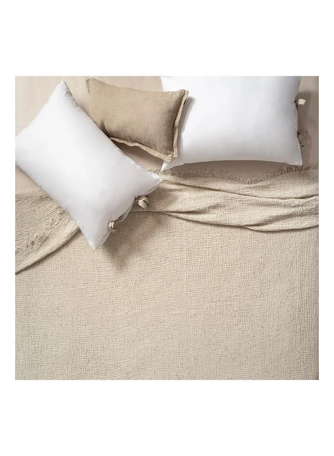 Baklan Natural King Size Cotton Duvet Cover.