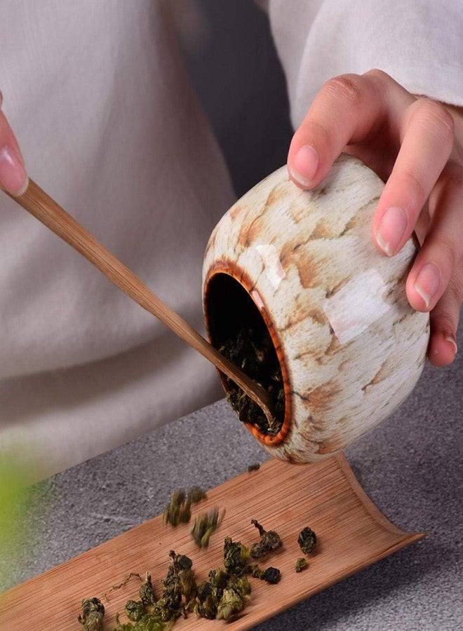 Simcat Ceramic Storage Jars, Exquisite Glaze Food Canisters for Kitchen Spice Storage,Tea Caddy Storage,Coffee Jar,Condiment Jar with Seald Lid (Light blue) - Image 4