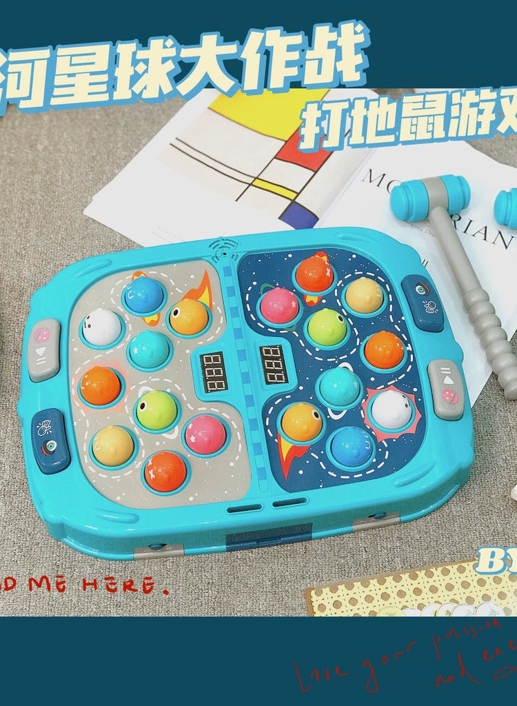 يونيفرسال خمس نجوم جديدة مزدوجة لعبة الهامستر ممارسة سرعة رد الفعل لعبة الكرتون ضرب ضرب الموسيقى لعبة مزدوجة - Image 5