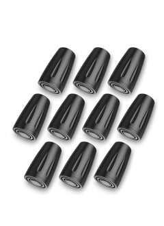 Walking Poles Rubber Tips Ferrules 10 Pack Trekking Pole Tip Protector 11mm Replacement Feet Rubber Ends Caps for Walking Sticks Hiking Sticks