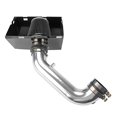 AUTOSITY Air Intake Kit 35 Cold Air Intake System Kits Heat Shield Aluminum for 20092018 Ram 1500 Ram 2500 20192024 Ram 1500 Classic 57L 200920112018 Ram 3500 57L V8 HEMI EngineBlack - Image 1