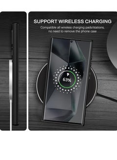 ESCASE for Samsung S24 Ultra Case, Compatible with MagSafe, Magnetic Translucent Matte Back Shockproof Cover with Strong Magnet, Slim Thin Full Protection Phone Case for Galaxy S24 Ultra 5G (Black)  - Image 5