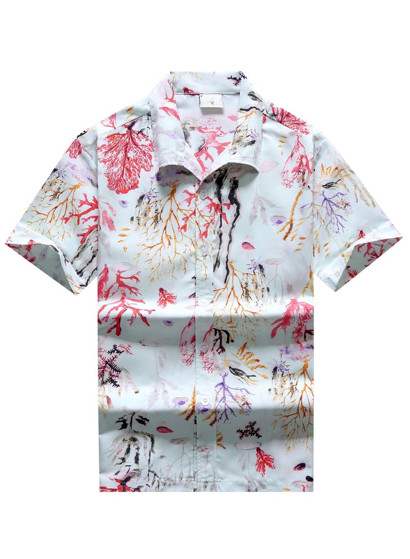 Loquat Quick Dry Wide Holiday Short Sleeve Shirt Multicolour 