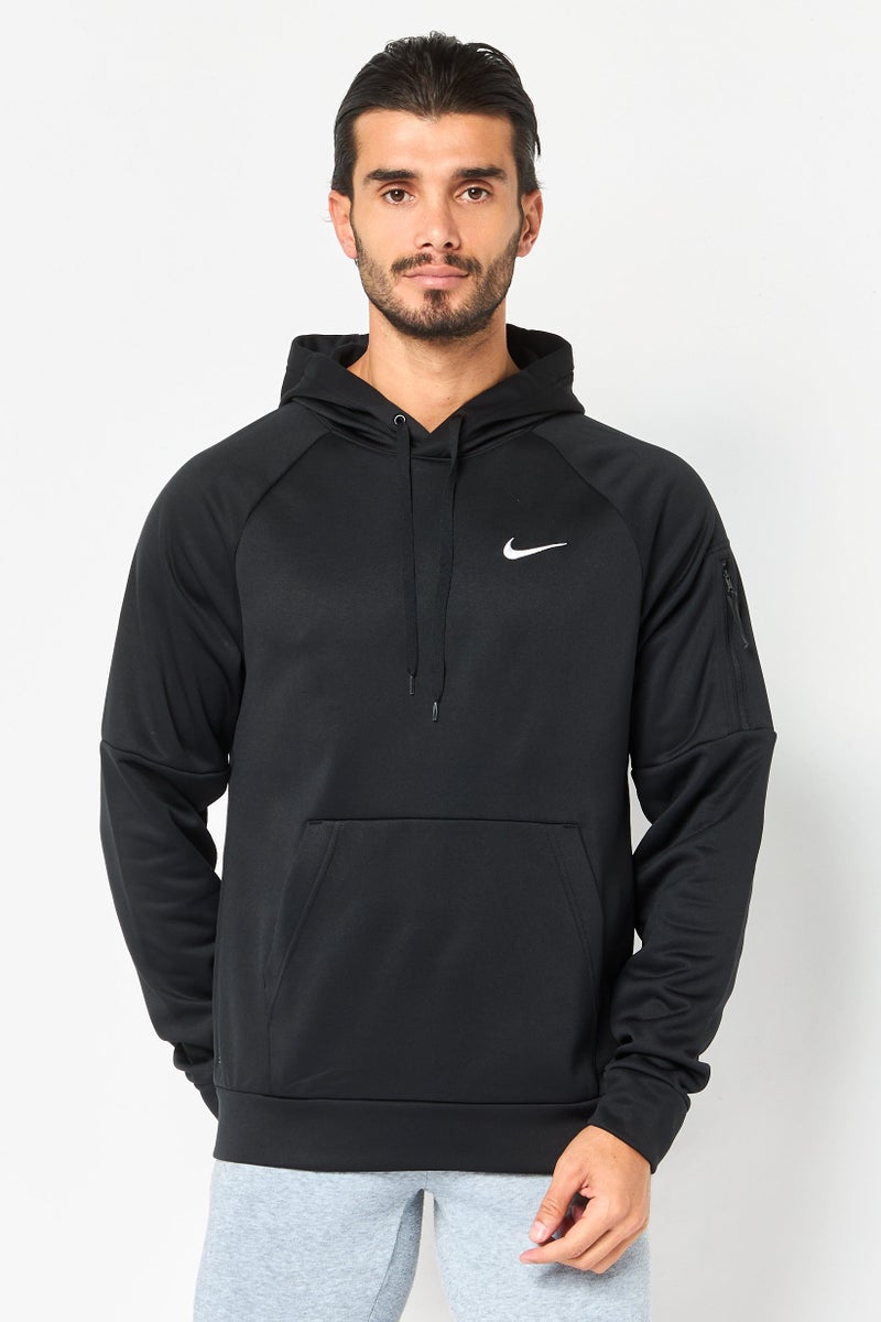 Nike Men Therma Fit Long Sleeve Training Hoodies, Black - Image 1