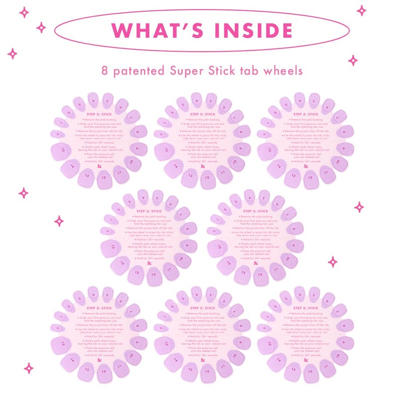 Olive & June Super Stick Mani Adhesive Tabs Set | No Glue Needed | Use with Olive & June Press-On Nails | Non-Toxic Tabs | Easy On-Off, Non-Damaging | Realest Look | 7-Day Wear - Image 5