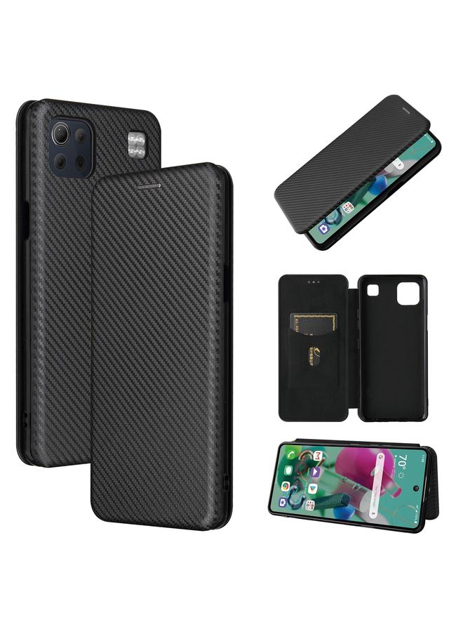 S-TOP Case For LG K92 5G Carbon Fiber Texture Horizontal Flip TPU + PC + PU Leather Case with Card Slot - Image 1