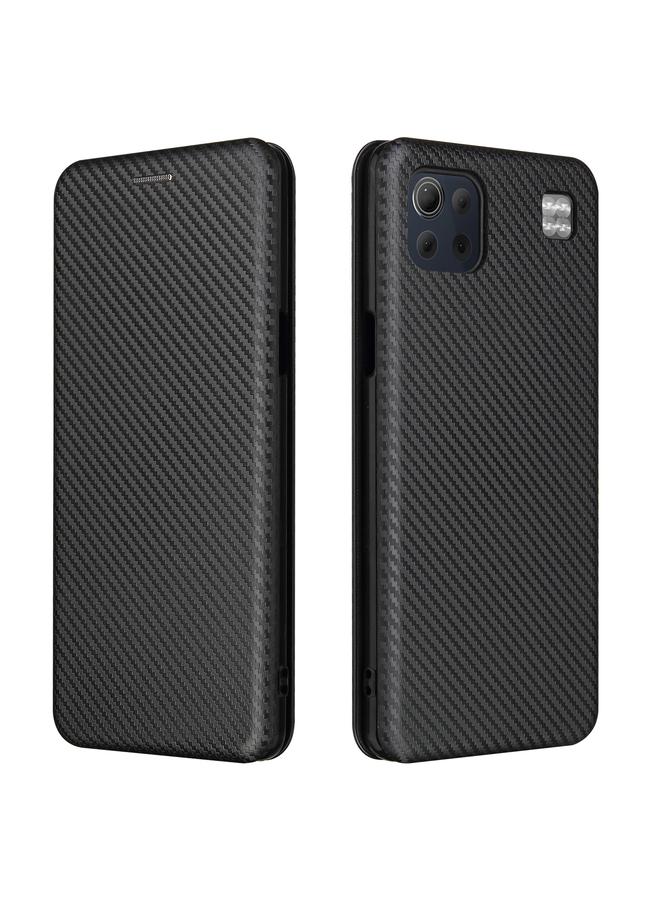 S-TOP Case For LG K92 5G Carbon Fiber Texture Horizontal Flip TPU + PC + PU Leather Case with Card Slot - Image 2