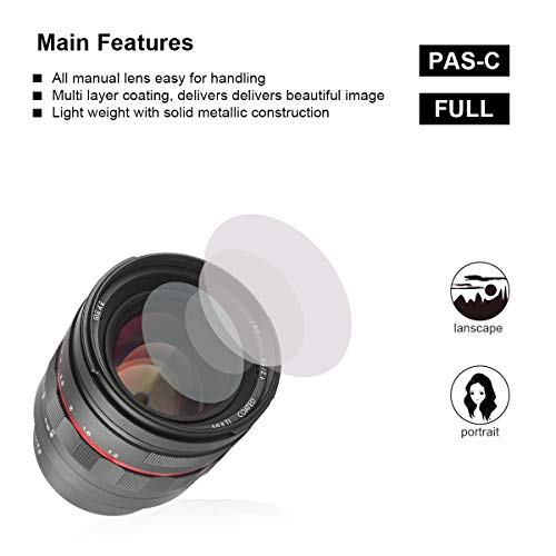 Meike 50mm F1.2 Full Frame Manual Lens with Large Aperture, Ideal for Portrait Photography, Sony E-Mount A7III A9 NEX 3 3N 5 NEX 5T NEX 5R NEX 6 7 A5000 A5100 A6000 A6100 A6300 A6500 - Image 4