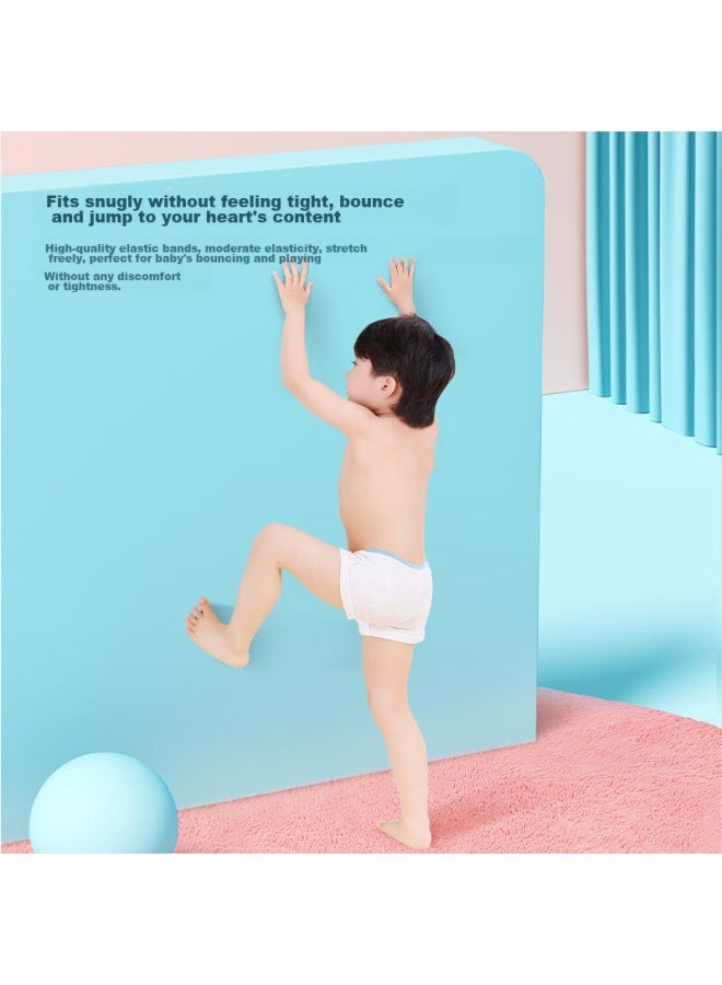 Free Go Freego Children's Disposable Underwear, Pure Cotton, Boys' Boxer Briefs, No-wash Sterilized, Travel Pack, 8 Pieces, Size M - Image 2