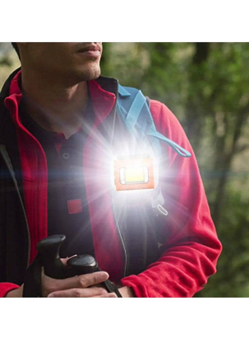 LED Safety Lights Run Light Outdoor Backpack Camping Silicone Clip Mode Walking Lamp for Night Portable Magnetic Emergency Light  - Image 3