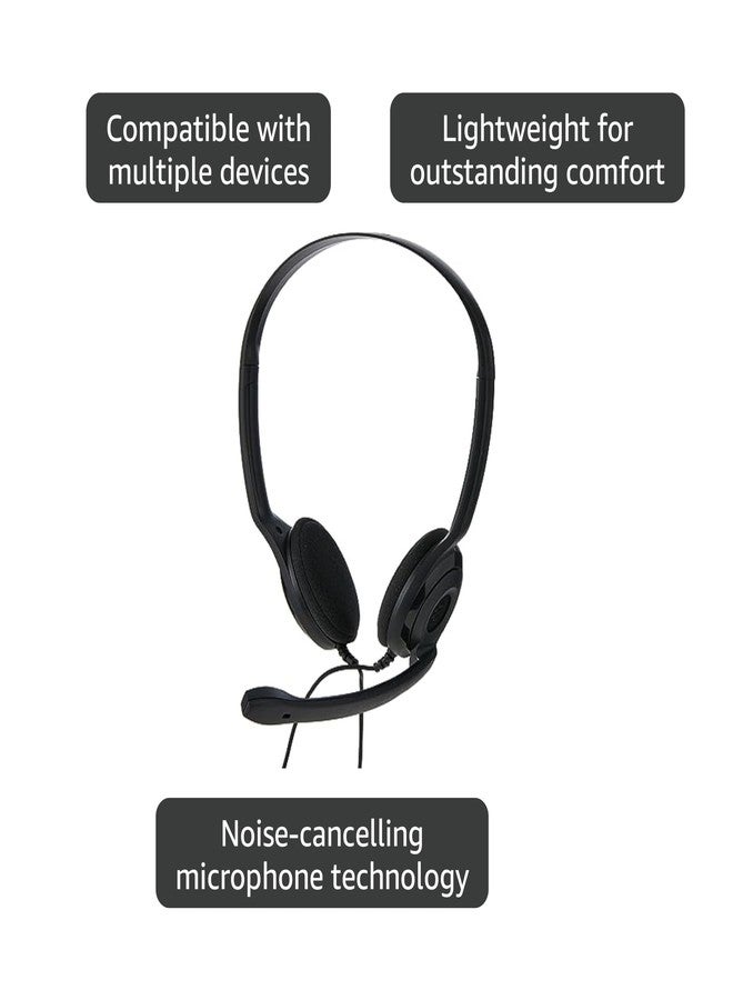 EPOS Sennheiser PC 5 Chat - Headset for Internet Communication, E-Learning and Gaming - Noise Cancelling Microphone, Casual Gaming Lightweight, high Comfort, Minimalistic, Black - Image 4
