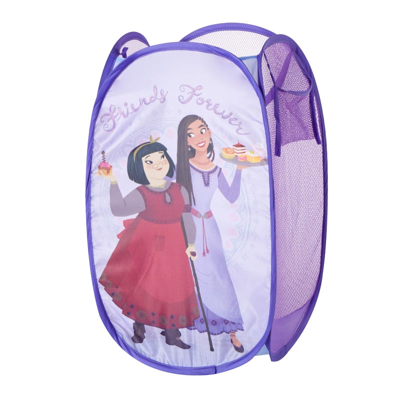 Idea Nuova Disney Wish Pop Up Hamper with Durable Carry Handles, 21'' H x 13.5'' W X 13.5'' L - Image 1