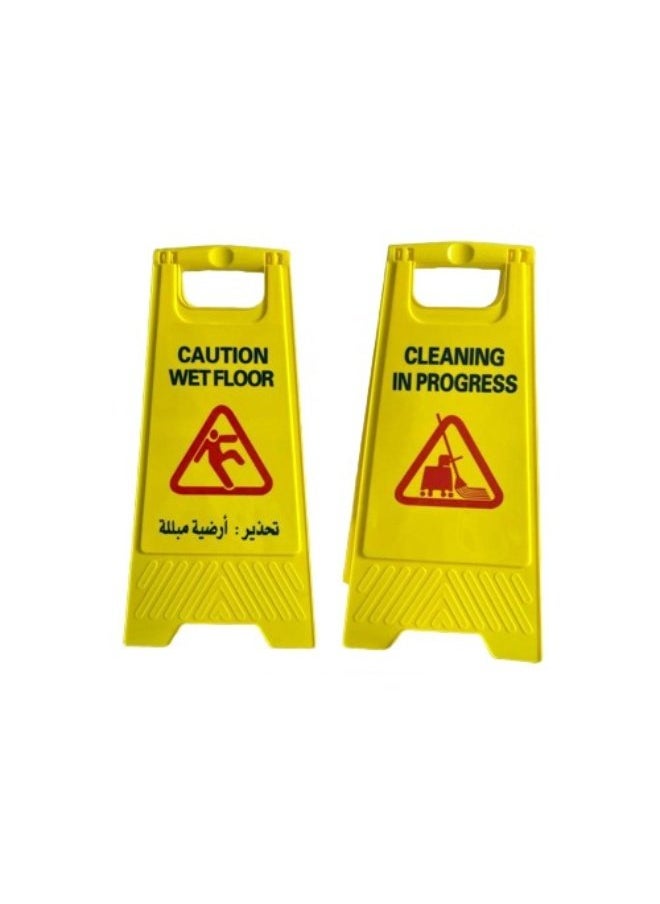B10 Caution Board Cleaning in Progress Ensure Safety with Clearly Marked Warning Signage 