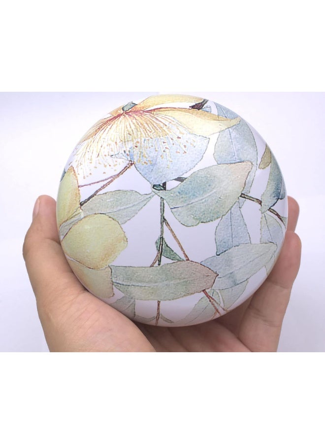 Topwon Powder Case with Powder Puff for Body Powder Container Dusting Powder Case for Baby&Mom (Gloden Flower) - Image 4