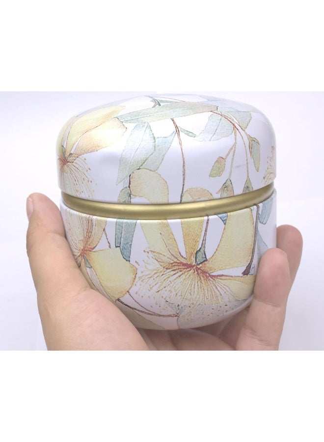 Topwon Powder Case with Powder Puff for Body Powder Container Dusting Powder Case for Baby&Mom (Gloden Flower) - Image 3