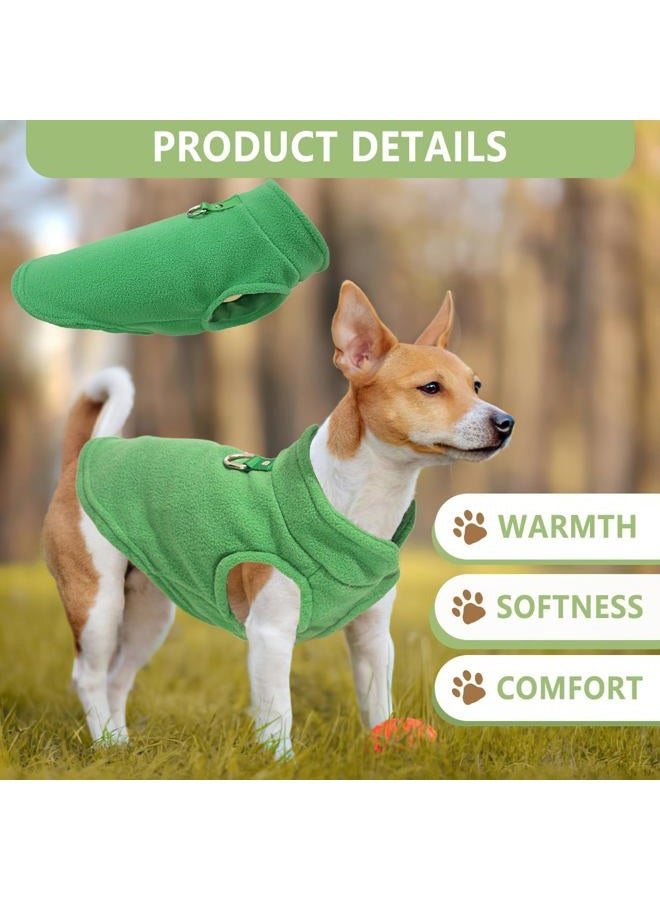 2 Pack Dog Sweater with Leash Ring Winter Warm Pet Sweater Thick Clothes Coat Fleece Dog Sweaters for Small Dogs Girl Boy for Chihuahua, French Bulldog, Dachshund - Image 3