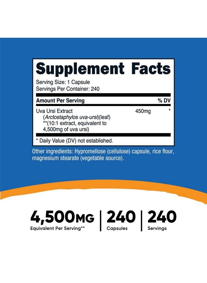 Nutricost Uva Ursi 4500mg, 240 Capsules - Vegetarian Capsules, Gluten Free, Non-GMO - Image 2