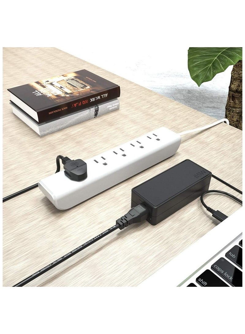 3 Pin Mains lead Power UK Plug Mickey Mouse C5 Cloverleaf Cord Mains Cable Lead for Laptop AC-Adapter Charger Acer Dell HP Compaq Toshiba Vaio Delta Asus Lenovo Electric Equipment 1.2m (3.9ft) - Image 4