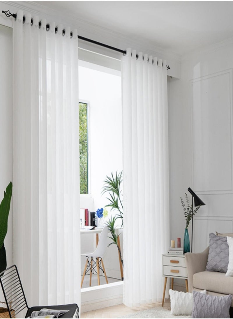 Golden Homee - White Sheer Curtain For Living Room 1 Piece - Image 1