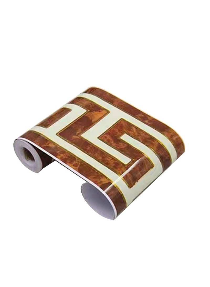 Zikra Self Adhesive Peel and Stick Wallpaper Border,PVC Wallpaper Border,Self-Adhesive Marble Wallpaper,Peel and Stick Glossy Marble Contact Paper,for Living Room,Kitchen,Bedroom,Restrooms - Image 1