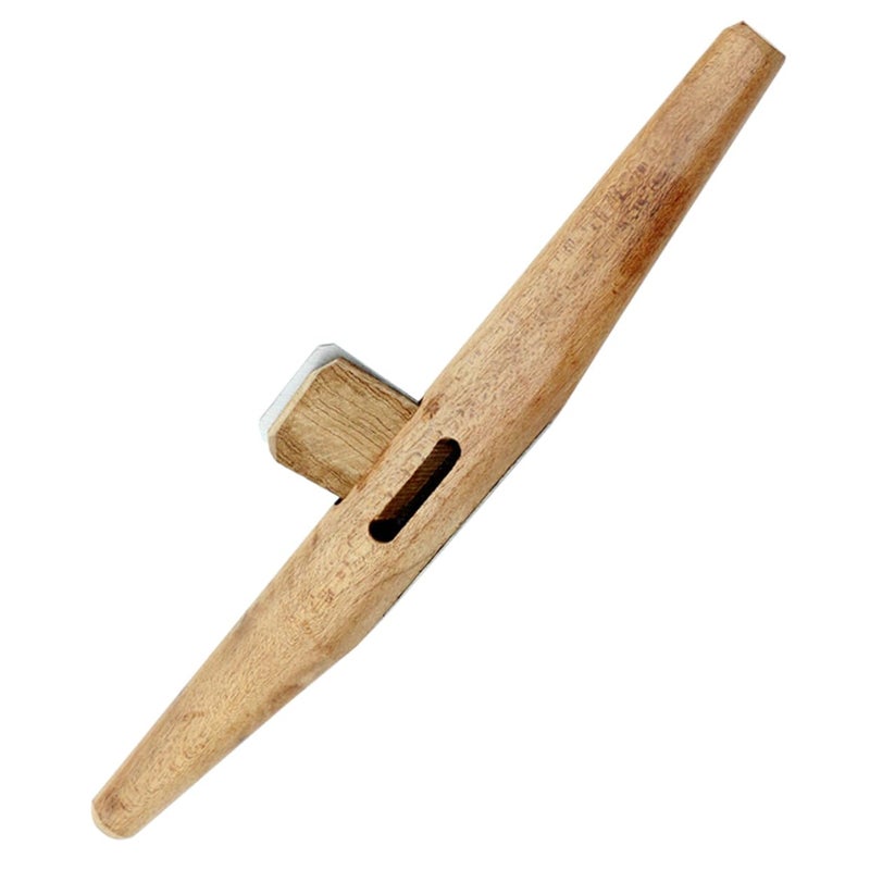 Woodworking Spokeshave Tool with Ergonomic Natural Wood Handle Round Bottom Planer for Hand Trimming and Smoothing - Image 2
