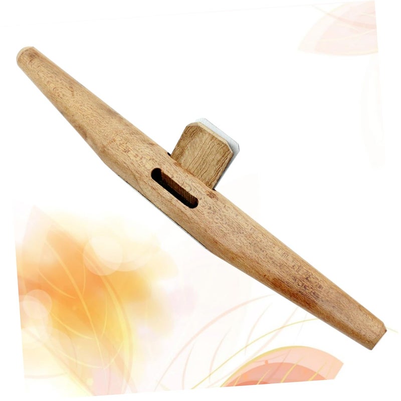 Woodworking Spokeshave Tool with Ergonomic Natural Wood Handle Round Bottom Planer for Hand Trimming and Smoothing - Image 5