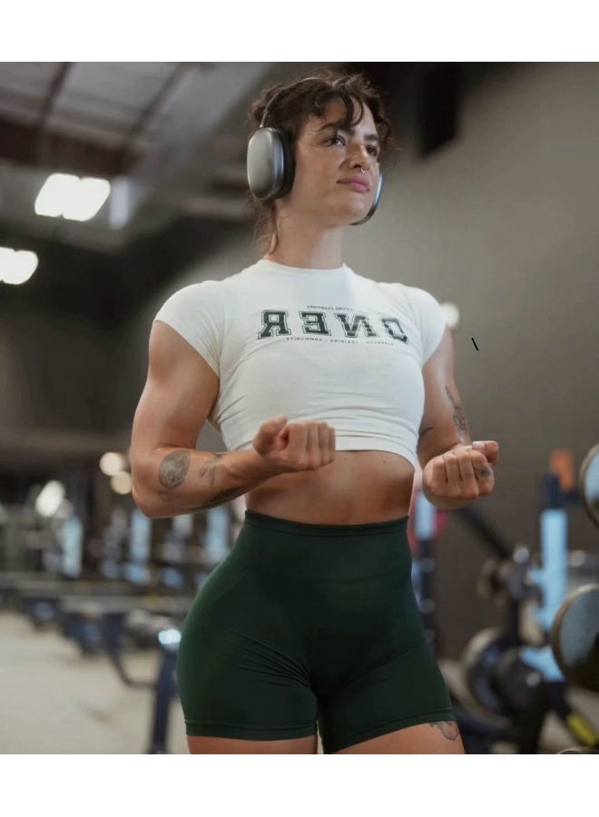 Oner Crew Neck Short Sleeve Letter Print T-Shirt - Stylish and Versatile - Image 3