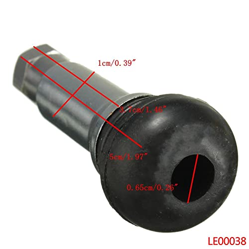 HANUMEX Car Chrome Alloy Copper Tubeless Rubber Wheel Tyre Valve Stem Dust Cap Cover -5pcs - Image 3