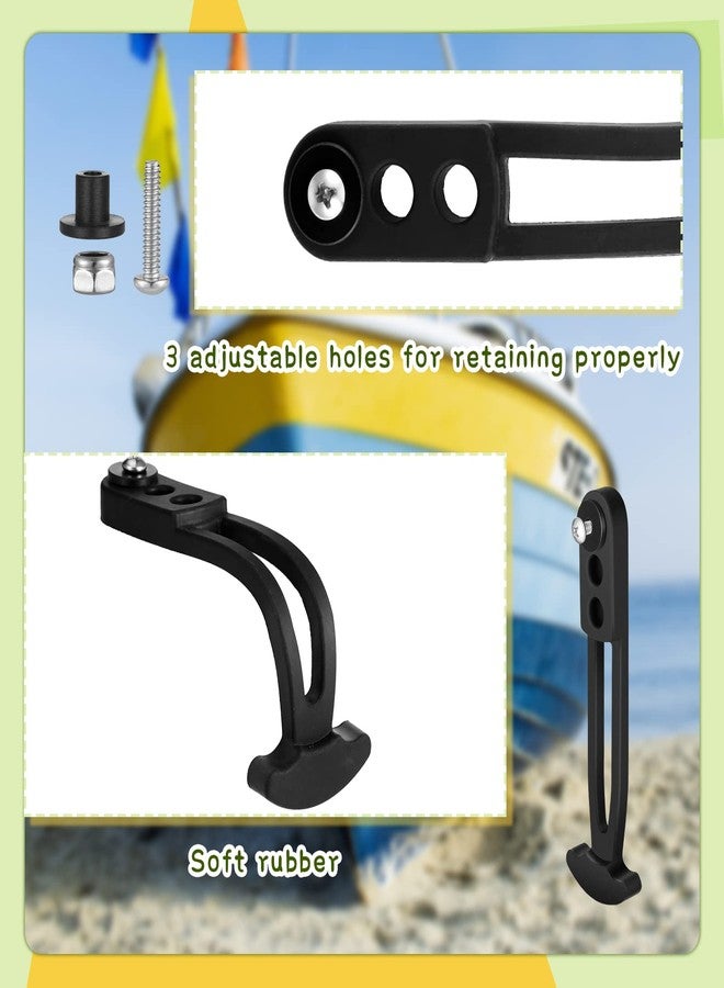 Chunful 2 Set Boat Ladder Strap Boarding Telescoping Ladders Clip Rubber Strap Replacement Boat Jet Secure Retaining Latch Band with Adjustable Mounting Holes for Yacht 2, 3, 4 Steps Ladder(3 Holes) - Image 5