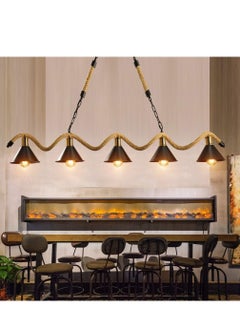 Next Life 5 Head Rope Pendant Light Vintage Chandelier Fitting for Cafe Restaurant And Home Decoration  - Image 1